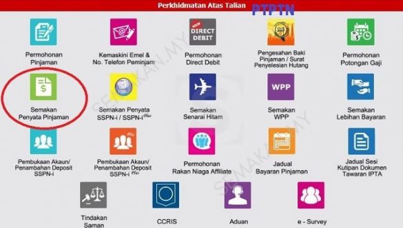 Cara Semak Baki Pinjaman PTPTN Online Dan SMS