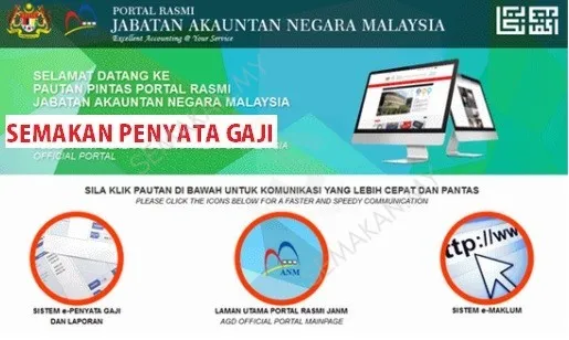 E-Penyata Semakan Penyata Gaji Online Kakitangan Awam