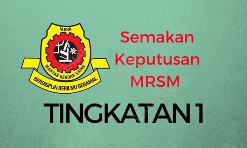 Semakan mrsm tingkatan 1 2022