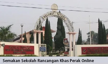 Semakan Sekolah Rancangan Khas Perak 2018 Online