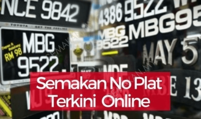 semakan no plat terkini