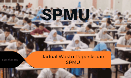 jadual waktu peperiksaan spmu 2020