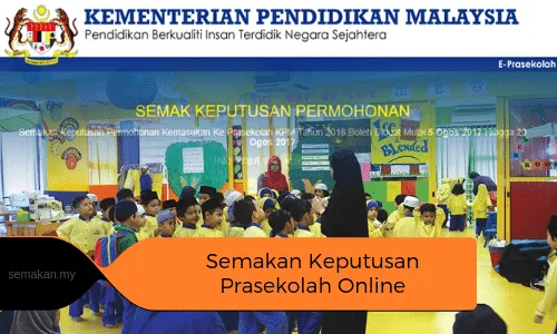 Keputusan Permohonan Prasekolah KPM 2019 Online
