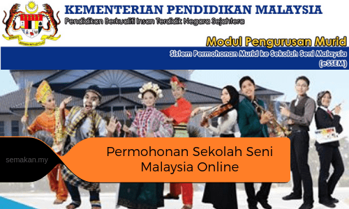 Permohonan Sekolah Seni Malaysia 2022 Online Form 1