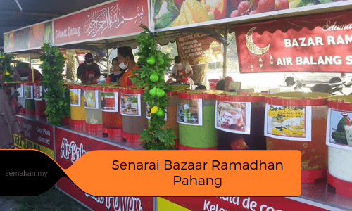 Senarai Bazar Ramadhan Pahang 
