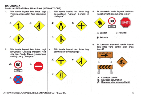 Contoh Soalan Ujian Komputer Lesen Memandu Ujian Kpp Jpj