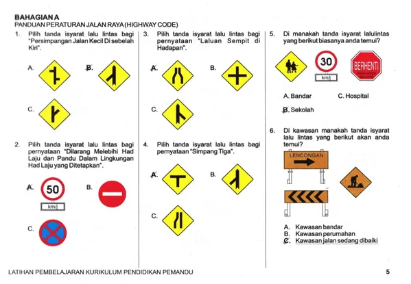 ujian teori bahagian a kpp test