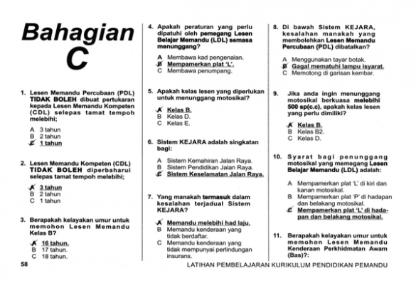 ujian komputer lesen memandu