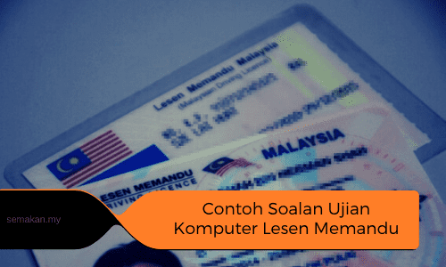 Komputer lesen memandu ujian contoh 2021 soalan Buku Latihan