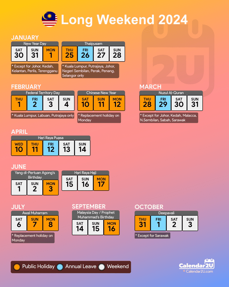 Kalendar 2025 Malaysia Cuti Umum Dan Cuti Sekolah (Kalendar Kuda)